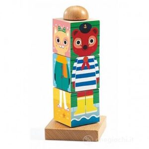 Wooden puzzles blocks