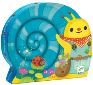 Silhouette puzzles Snail goes plant picking - 24 pcs