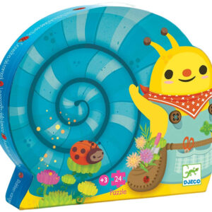 Silhouette puzzles Snail goes plant picking - 24 pcs
