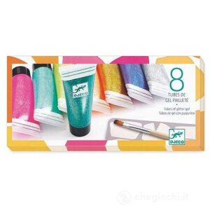 8 tubi gel pailletes