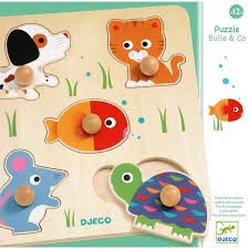 Wooden Puzzle - Large buttonsBulle & Co