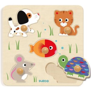 Wooden Puzzle - Large buttonsBulle & Co - immagine 2